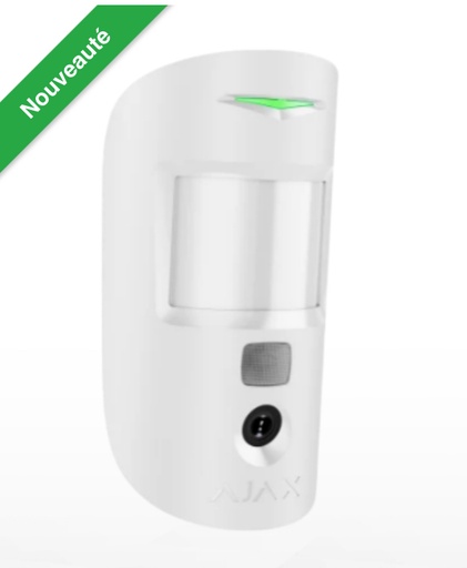 [116768.306.WH1 - AJAX CERTIFIED] Ajax MotionCam S (PhOD) - Jeweller Blanc (Superior)